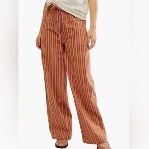 Free People Hudson Canyon Striped Wide Leg Pant